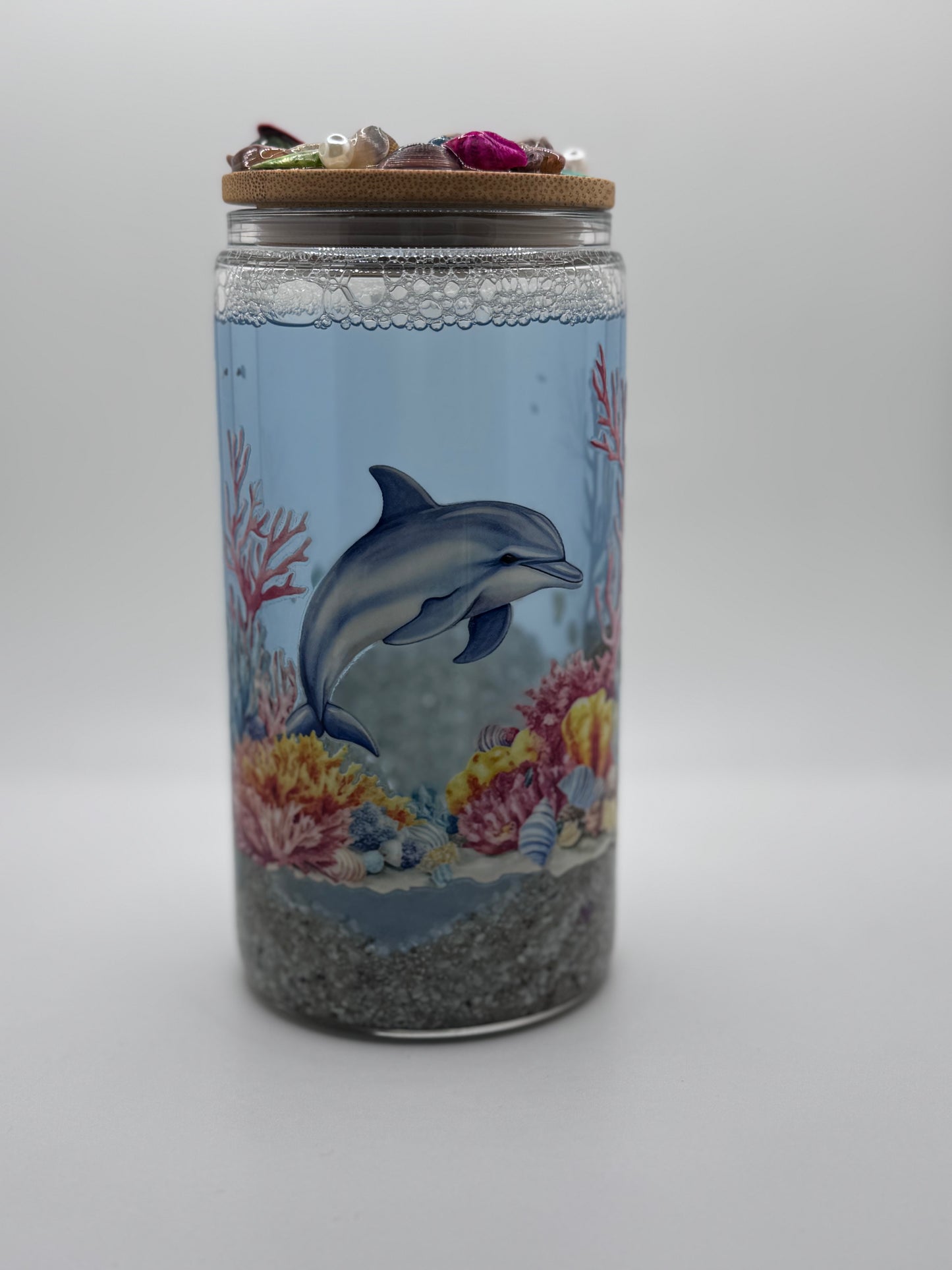 16oz Snow Globe Ocean Harmony Tumbler