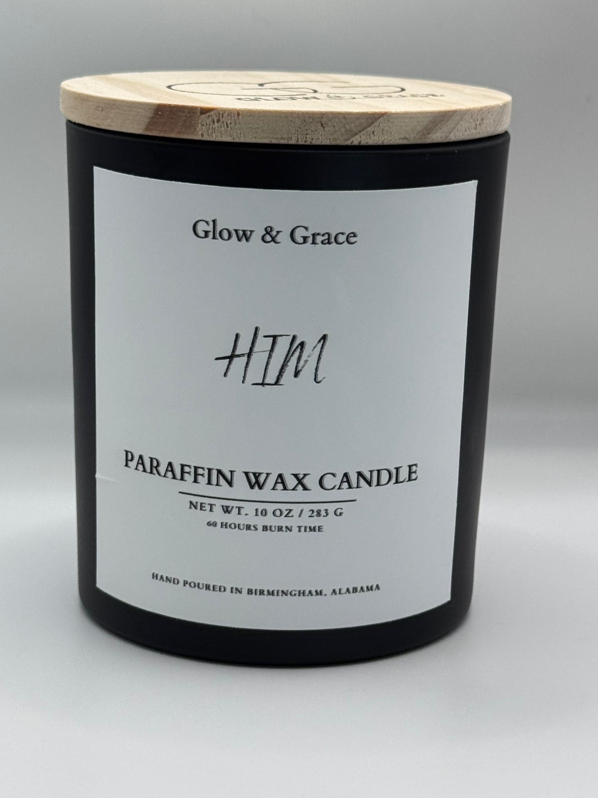 Paraffin Wax Candle 10oz- HIM