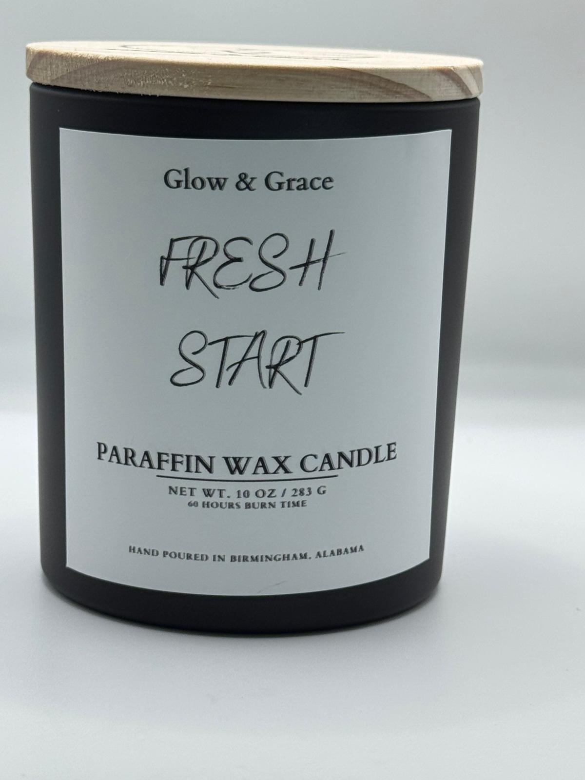 Paraffin Wax Candle 10oz - FRESH START