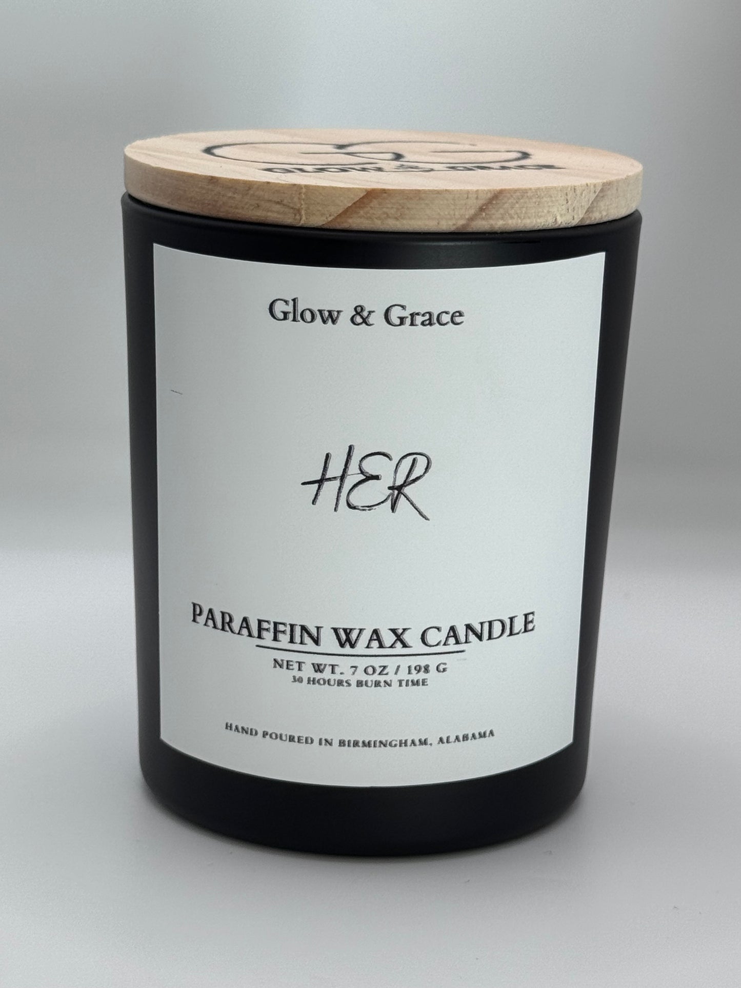 7oz Paraffin Wax Candle - HER