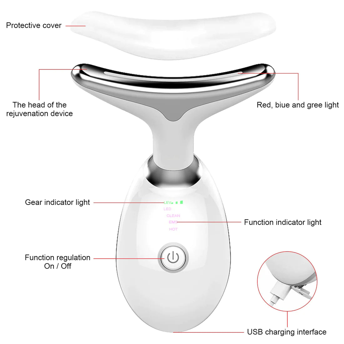 YouthLift Anti-Wrinkles Neck & Face Massager