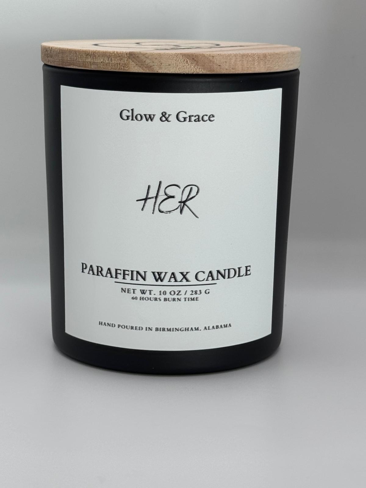 Paraffin Wax Candle 10oz - HER